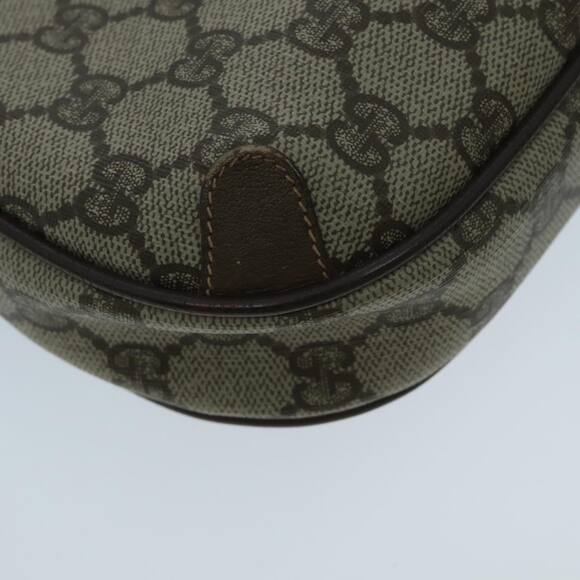 GUCCI GG Supreme Web Sherry Line Shoulder Bag Pvc Beige 156 02 066 - Picture 13 of 16